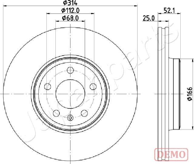 Japanparts DI-0916C - Discofreno autozon.pro