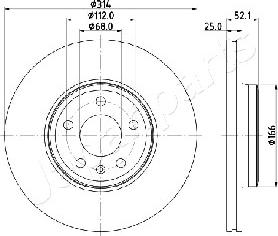 Japanparts DI-0916 - Discofreno autozon.pro