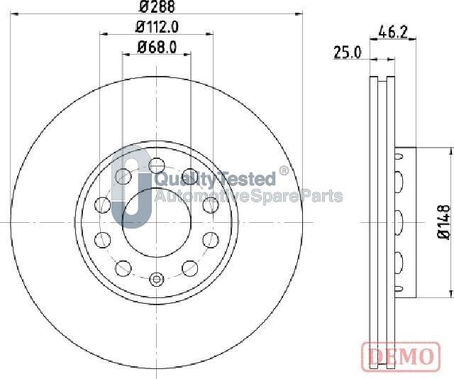 Japanparts DI0910JM - Discofreno autozon.pro