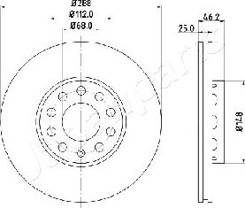 Japanparts DI-0910 - Discofreno autozon.pro