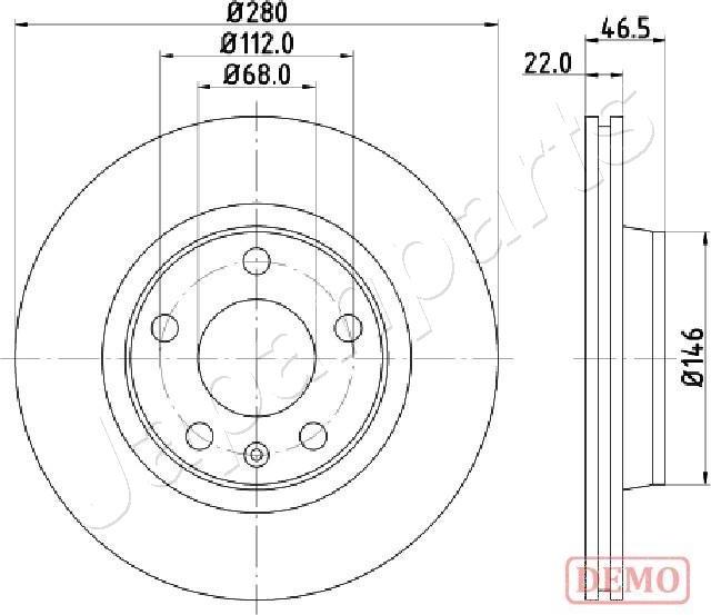 Japanparts DI-0911C - Discofreno autozon.pro