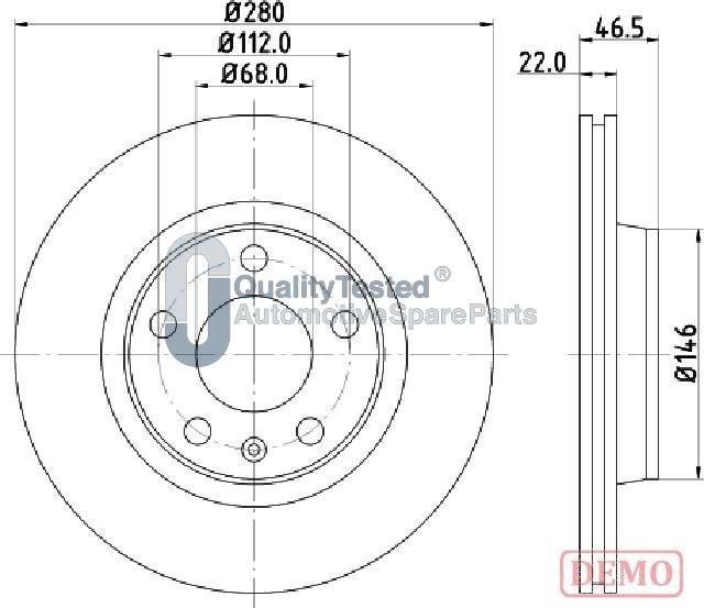 Japanparts DI0911JM - Discofreno autozon.pro