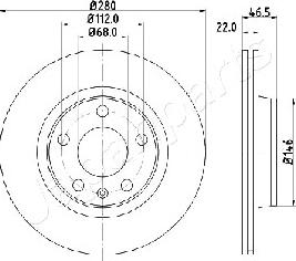 Japanparts DI-0911 - Discofreno autozon.pro