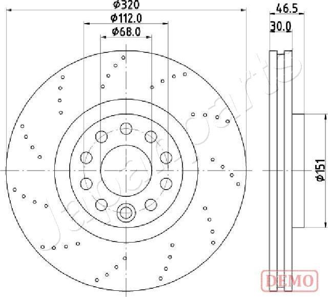 Japanparts DI-0913C - Discofreno autozon.pro