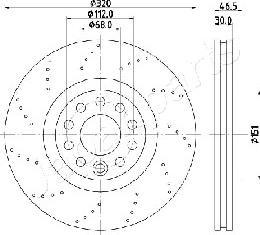 Japanparts DI-0913 - Discofreno autozon.pro