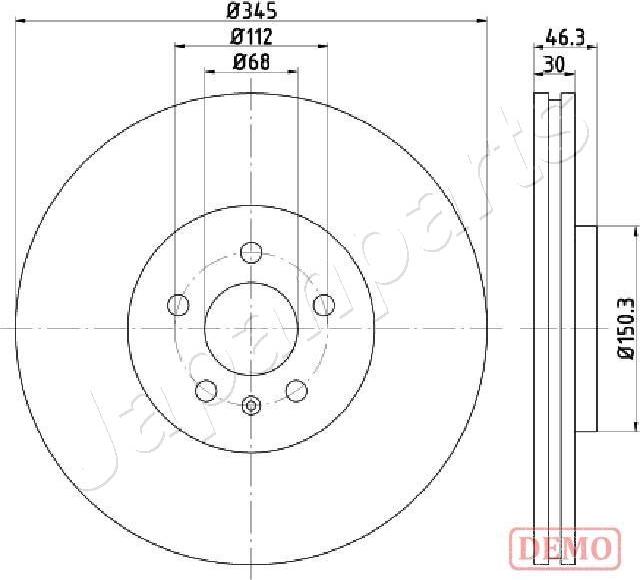 Japanparts DI-0912C - Discofreno autozon.pro