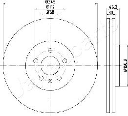 Japanparts DI-0912 - Discofreno autozon.pro