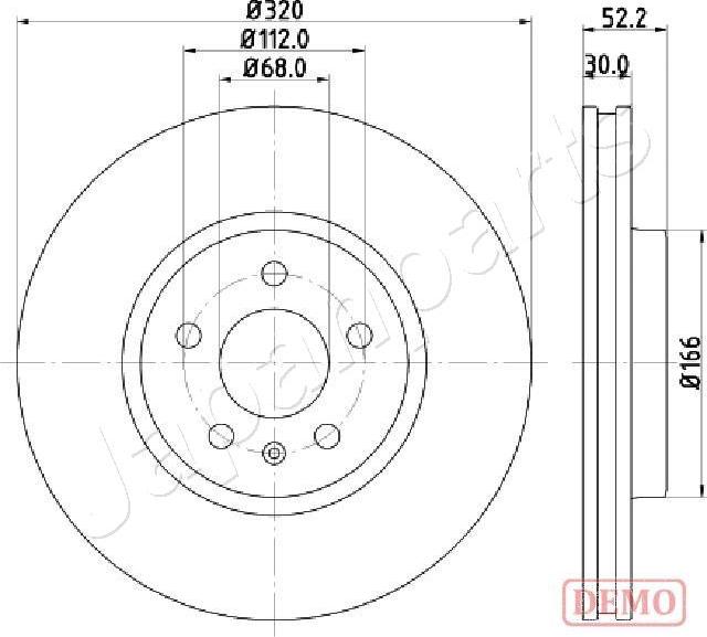 Japanparts DI-0917C - Discofreno autozon.pro