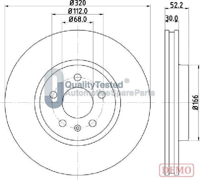 Japanparts DI0917JM - Discofreno autozon.pro