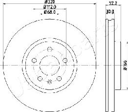 Japanparts DI-0917 - Discofreno autozon.pro