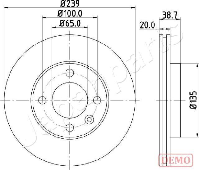 Japanparts DI-0939C - Discofreno autozon.pro