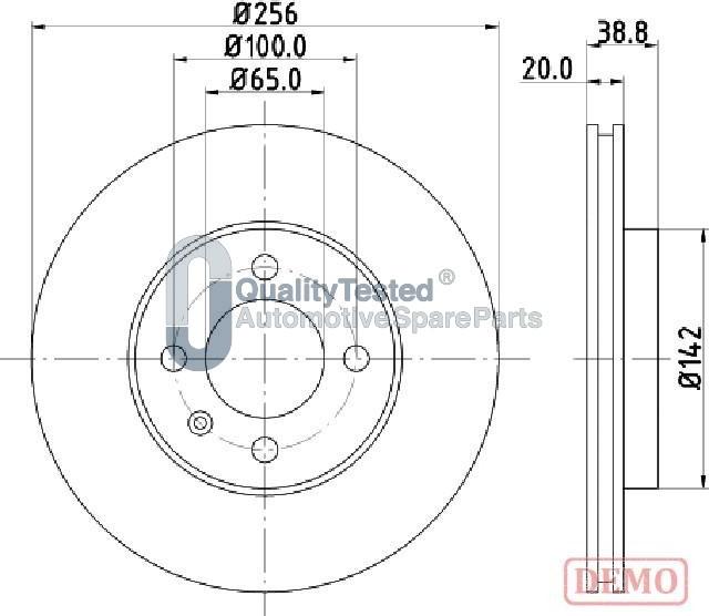 Japanparts DI0935JM - Discofreno autozon.pro