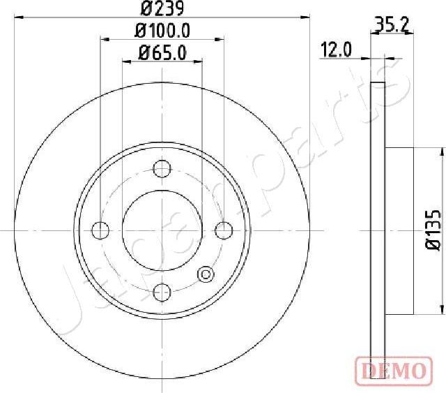 Japanparts DI-0938C - Discofreno autozon.pro