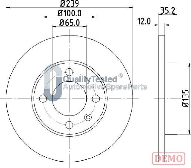 Japanparts DI0938JM - Discofreno autozon.pro