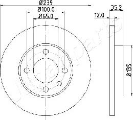 Japanparts DI-0938 - Discofreno autozon.pro