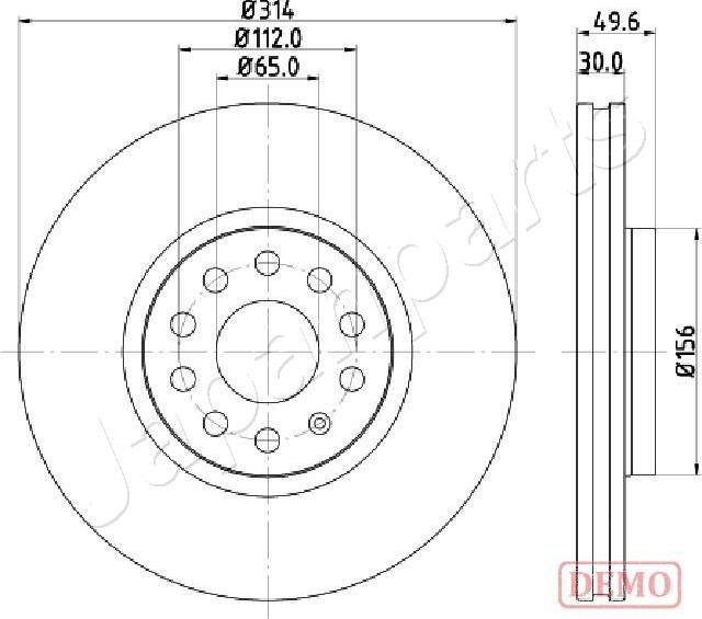 Japanparts DI-0933C - Discofreno autozon.pro