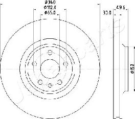 Japanparts DI-0932 - Discofreno autozon.pro