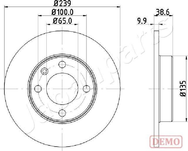 Japanparts DI-0937C - Discofreno autozon.pro