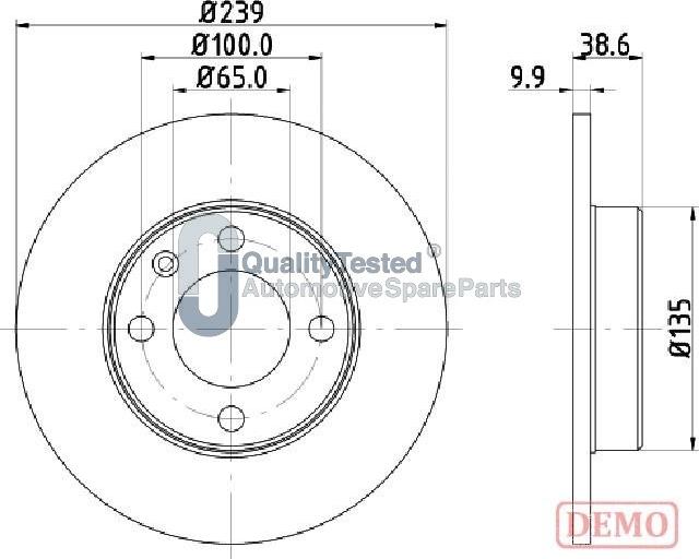 Japanparts DI0937JM - Discofreno autozon.pro