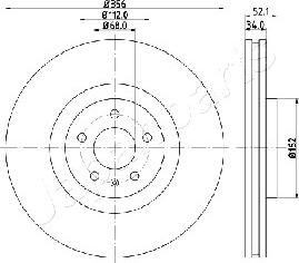 Japanparts DI-0929 - Discofreno autozon.pro