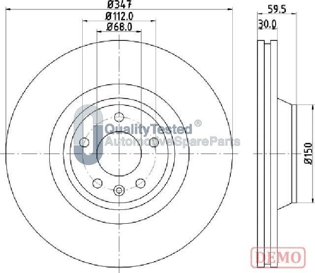 Japanparts DI0925JM - Discofreno autozon.pro