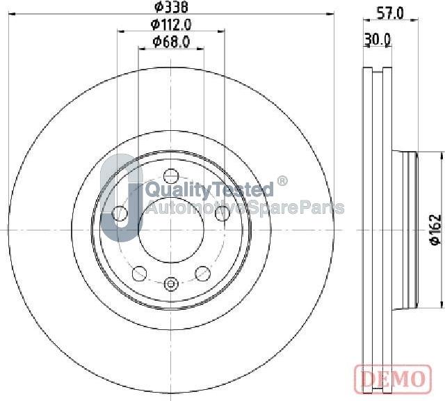 Japanparts DI0920JM - Discofreno autozon.pro