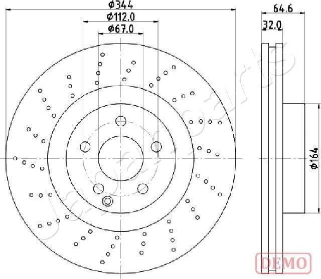 Japanparts DI-0558C - Discofreno autozon.pro