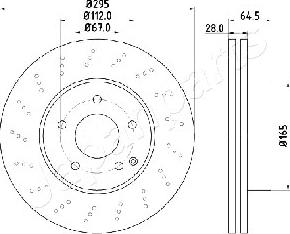 Japanparts DI-0519 - Discofreno autozon.pro