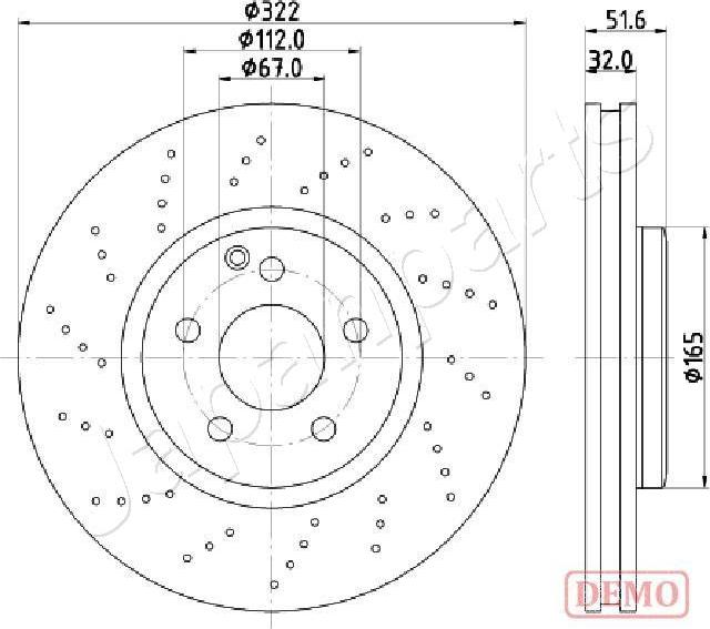 Japanparts DI-0528C - Discofreno autozon.pro