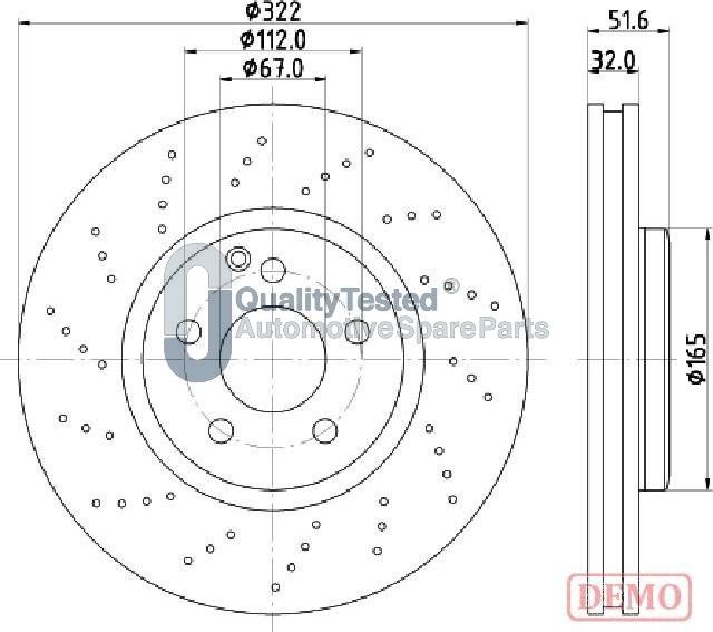 Japanparts DI0528JM - Discofreno autozon.pro