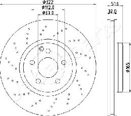 Japanparts DI-0528 - Discofreno autozon.pro