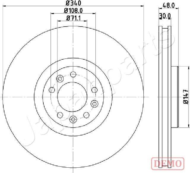 Japanparts DI-0611C - Discofreno autozon.pro