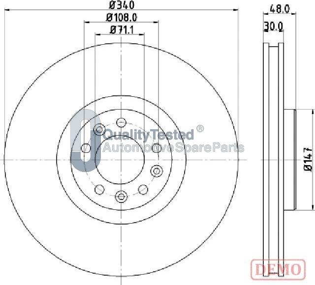 Japanparts DI0611JM - Discofreno autozon.pro