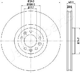 Japanparts DI-0611 - Discofreno autozon.pro