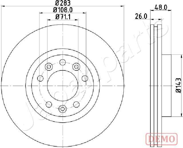 Japanparts DI-0634C - Discofreno autozon.pro