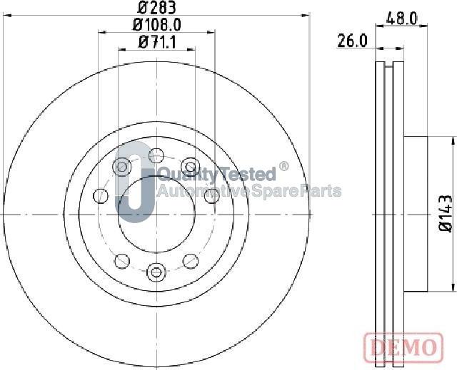 Japanparts DI0634JM - Discofreno autozon.pro