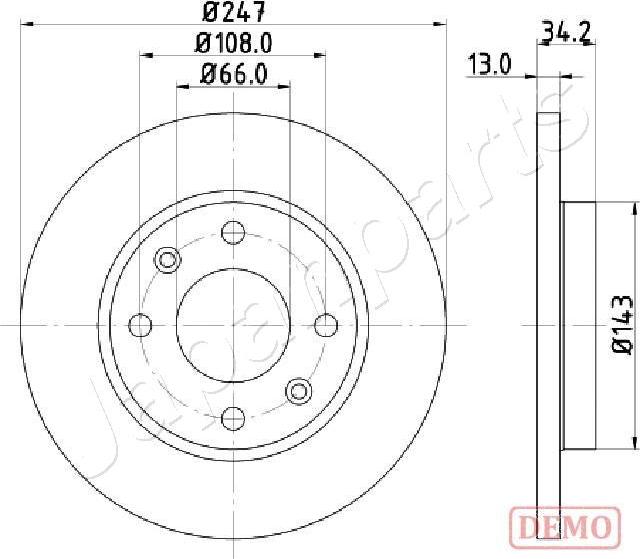 Japanparts DI-0630C - Discofreno autozon.pro