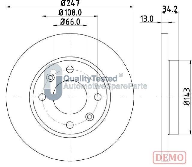 Japanparts DI0630JM - Discofreno autozon.pro