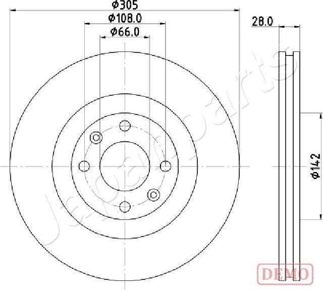 Japanparts DI-0631C - Discofreno autozon.pro