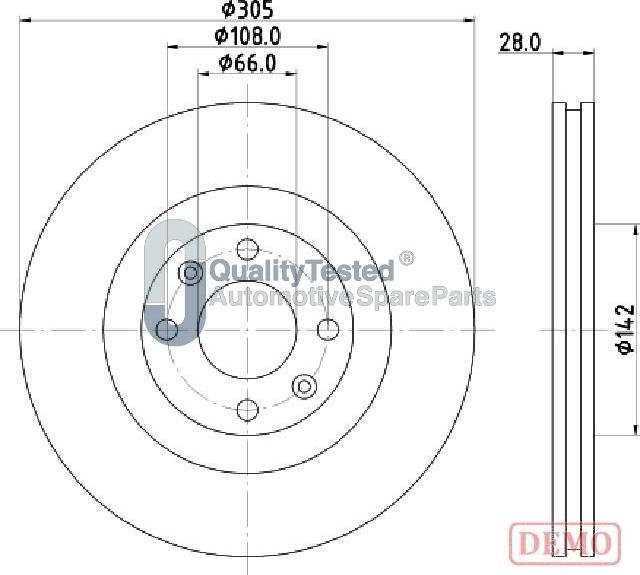 Japanparts DI0631JM - Discofreno autozon.pro