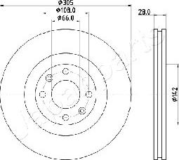 Japanparts DI-0631 - Discofreno autozon.pro