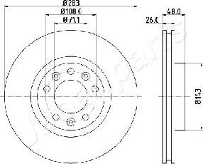 Japanparts DI-0638 - Discofreno autozon.pro