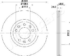 Japanparts DI-0633 - Discofreno autozon.pro