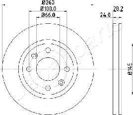 Japanparts DI-0632 - Discofreno autozon.pro