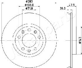 Japanparts DI-0637 - Discofreno autozon.pro