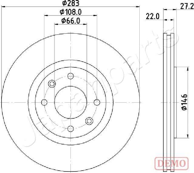 Japanparts DI-0626C - Discofreno autozon.pro