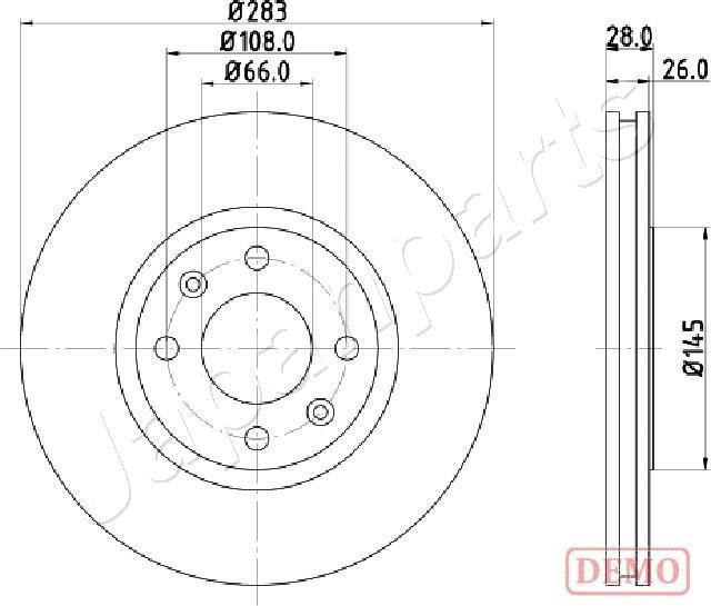 Japanparts DI-0627C - Discofreno autozon.pro