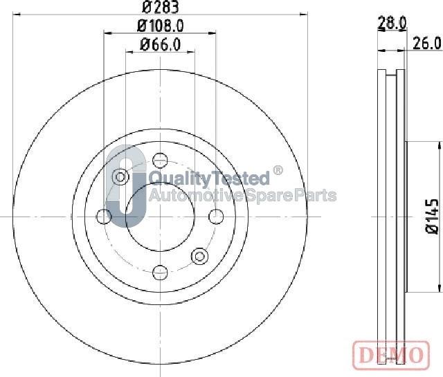 Japanparts DI0627JM - Discofreno autozon.pro