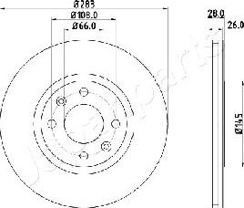 Japanparts DI-0627 - Discofreno autozon.pro