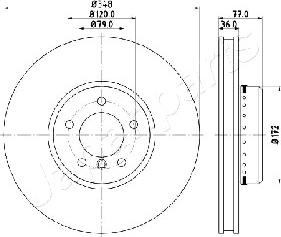 Japanparts DI-0157 - Discofreno autozon.pro